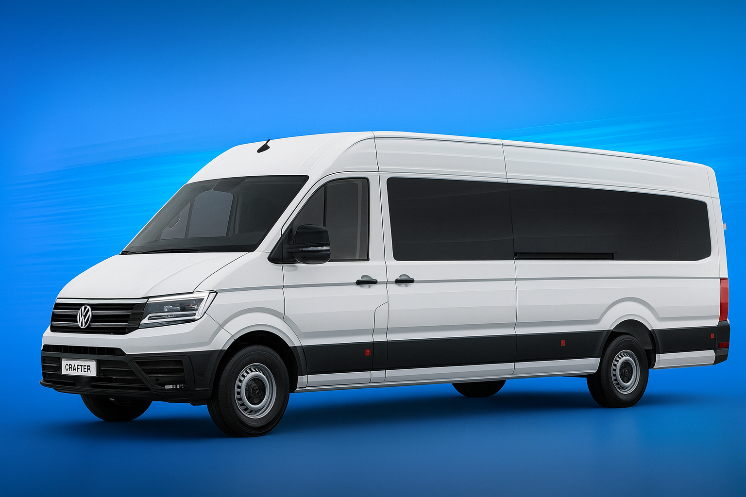Van Ejecutiva Crafter 2022 para 21 pasajeros, vista lateral